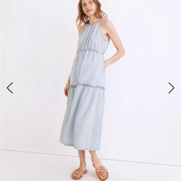 Madewell - Cutaway Tiered Midi Dress - Picture 11 of 11
